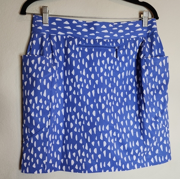 NWT Chico's Zenergy UPF Neema Pebble 3-Pocket Blue Pullon Skort Size 4 Small - Picture 13 of 16